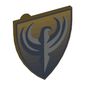 Shield Triangular with Dark Blue and Silver King Jayko Hawk Print