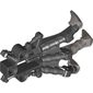 Large Figure Foot, Claw, Piraka with Marbled Pearl Light Gray Pattern