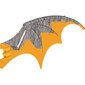 Creature Body Part, Dragon Wing 19 x 11 with Marbled Bright Light Orange Pattern
