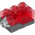 38564 FX LIGHT 2X3X1 1/3, RED in Transparent Red/ Trans-Red