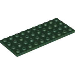 LEGO part 10003030 PLATE 4X10 in Earth Green/ Dark Green