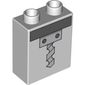 Duplo Brick 1 x 2 x 2 with Drill Print