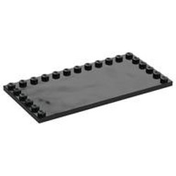Plate Special 6 x 12 with Studs on 3 Edges