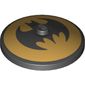 Dish 4 x 4 Inverted [Radar] with Gold Inverse Batman Logo Print