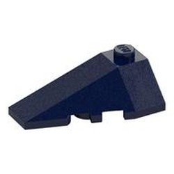 LEGO part 43710 LEFT ROOF TILE 2X4 W/ANGLE in Earth Blue/ Dark Blue