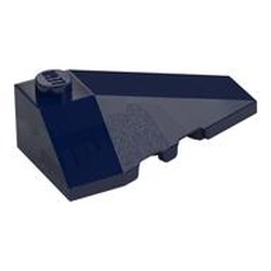 LEGO part 43711 RIGHT ROOF TILE 2X4 W/ANGLE in Earth Blue/ Dark Blue