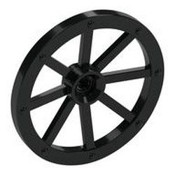 Wheel Wagon Large (33mm D.), hole notched for wheels holder pin