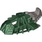 Large Figure Foot, Toa Inika Elliptical with Marbled Pearl Light Gray Pattern