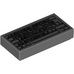 Tile 1 x 2 with Computer Keyboard Standard Print