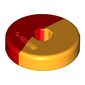 Projectile, Weapon Disc 2 x 2 with Marbled Yellow Pattern