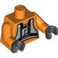 Torso Rebel Pilot Print, Orange Arms, Black Hands
