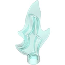 LEGO part FLAME 2X2X4 in Transparent Light Blue/ Trans-Light Blue