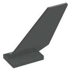 LEGO part  RUDDER 2X6X4 in Dark Stone Grey / Dark Bluish Gray