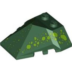Wedge Sloped 4 x 4 Pyramid Centre with Green Scale Print