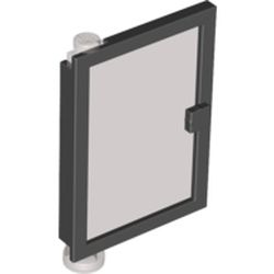 Door 1 x 4 x 5 Left with Trans-Brown Glass