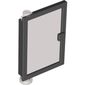 Door 1 x 4 x 5 Left with Trans-Brown Glass