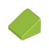 Lime Slope 30° 1 x 1 x 2/3 (Cheese Slope)