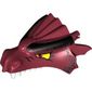 Creature Body Part, Dragon Head Upper Jaw with Black Scales and Yellow Eyes Print