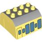 Duplo Train Cab Upper Section with Carriage Print