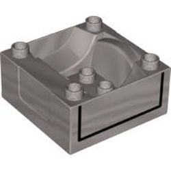 Duplo Train Cab / Tender Base with Black Lines Print Spencer