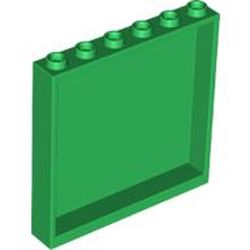 LEGO part 59349 WALL ELEMENT 1x6x5, ABS in Dark Green/ Green