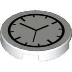 Tile Round 2 x 2 with Clock Print