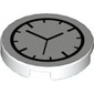 Tile Round 2 x 2 with Clock Print