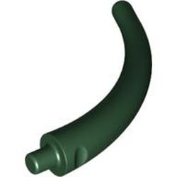 LEGO part 40379 Animal Body Part / Plant, Tail / Claw / Horn / Branch / Tentacle, End Section in Earth Green/ Dark Green