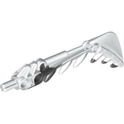 Large Figure Weapon Sword, Teeth, Marbled Black Pattern