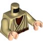 Torso Robe, Light Nougat Neck, Brown Belt Print, Tan Arms, Light Nougat Hands