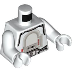 Torso Armor Snowtrooper Print, White Arms and Hands