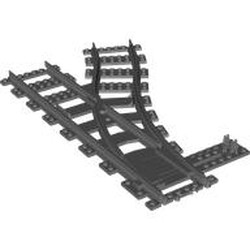 Vehicle Track, Train, Plastic (RC Trains) Switch Point Right