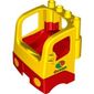 Duplo Truck Semi-Tractor Cab with Red Base and Octan Logo Print on Both Doors