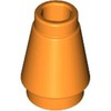 Orange Cone 1 x 1 [Top Groove]