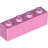 Bright Pink Brick 1 x 4