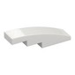 Slope Curved 4 x 1 No Studs [Stud Holder with Symmetric Ridges]