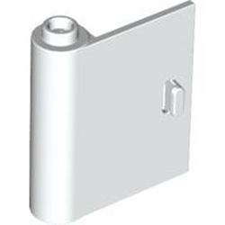 LEGO part 60658 LEFT DOOR W/KNOB HINGE 1X3X3 in White