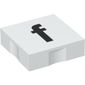 Duplo Tile 2 x 2 with Lowercase 'f' Print