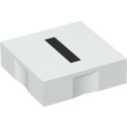 Duplo Tile 2 x 2 with Capital 'I' Print