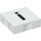 Duplo Tile 2 x 2 with Lowercase 'i' Print