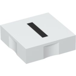 Duplo Tile 2 x 2 with Lowercase 'l' Print