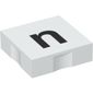 Duplo Tile 2 x 2 with Lowercase 'n' Print