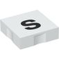 Duplo Tile 2 x 2 with Lowercase 's' Print