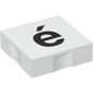 Duplo Tile 2 x 2 with Lowercase 'é' Print