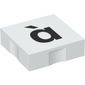 Duplo Tile 2 x 2 with Lowercase 'à' Print