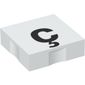 Duplo Tile 2 x 2 with Lowercase 'ç' Print