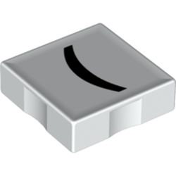 Duplo Tile 2 x 2 with '(' Print
