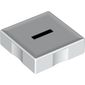 Duplo Tile 2 x 2 with Minus ( '-' ) Print