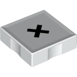 Duplo Tile 2 x 2 with Multiplication ( 'x' ) Print