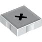 Duplo Tile 2 x 2 with Multiplication ( 'x' ) Print
